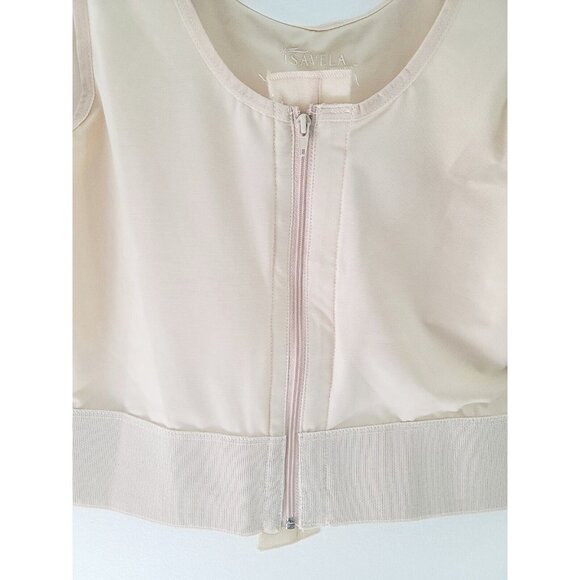 Isavela Cardiac Breast Chest Implant Surgery No Cups Compression Bra Zipper M - Picture 3 of 10